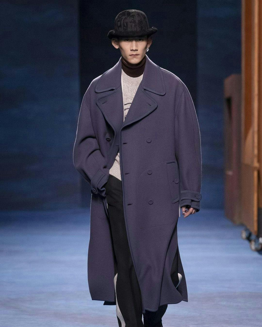 clothing apparel overcoat coat hat