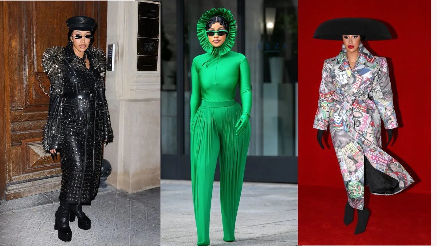 Cardi B was the star of the show at this year's Paris Fashion Week.