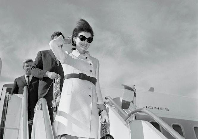 Jackie Kennedy in Rome, 1967.