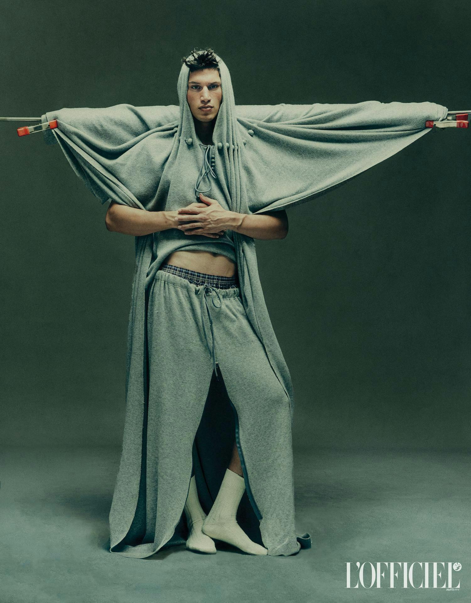 fashion adult female person woman cape clothing costume cloak